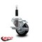 Service Caster 3'' Black Poly Swivel 7/8'' Expanding Stem Caster with Brake SCC-EX20S314-PPUB-BLK-TLB-78 - alternate 2